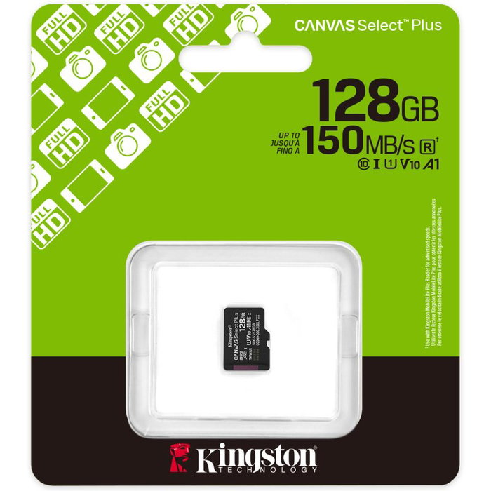 Kingston Canvas Select Plus 128GB microSDXC Clase 10